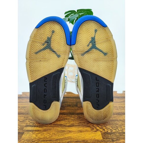 Nike Youth Air Jordan 5 Stealth White Athletic Sneakers Size 5Y US - Picture 7 of 8